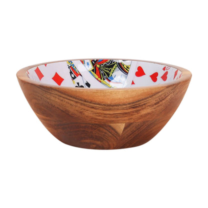 Boot Bowl, Poker bowl, Wooden Bowl with enamel - 8 x 4 inch DM