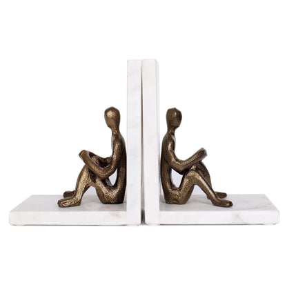 Unique Human bookend Showpiece | Decorative Book Holder Stand For Office & Home -MB S2