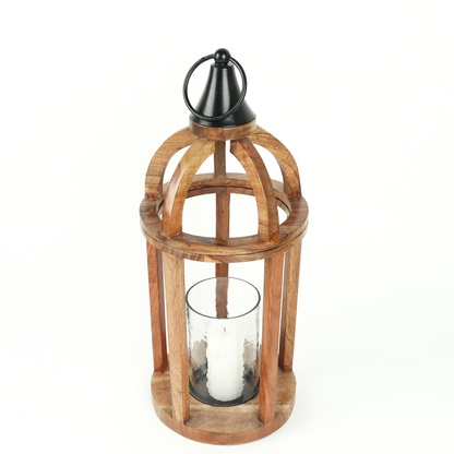 Wooden Floor Lantern - 20 inch