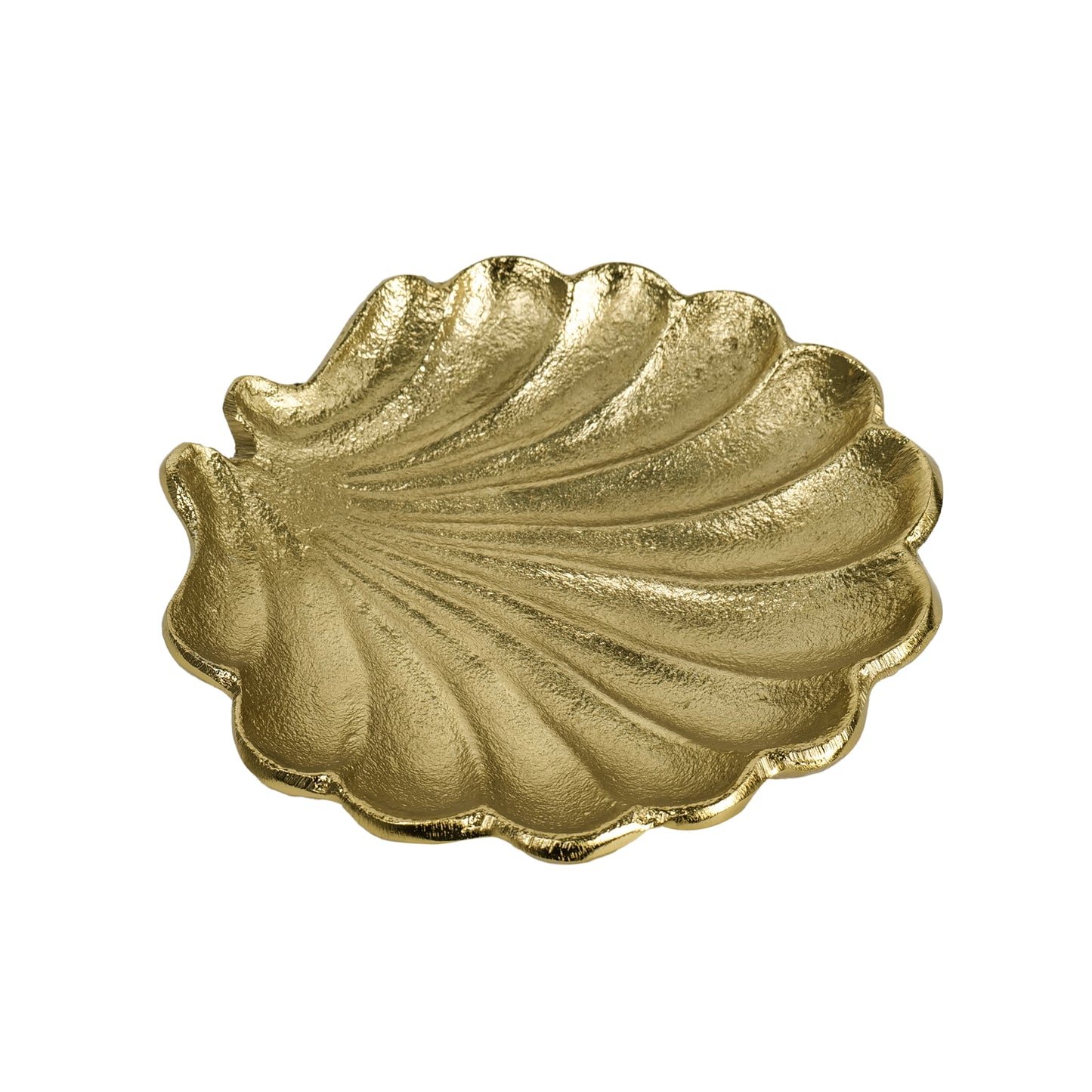 Nature's Elegance: Aluminum Leaf Platter - 6.5 inch