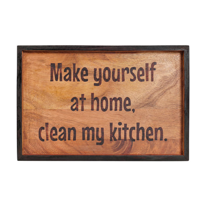 Wood Sign wall decor quotes - Kitchen