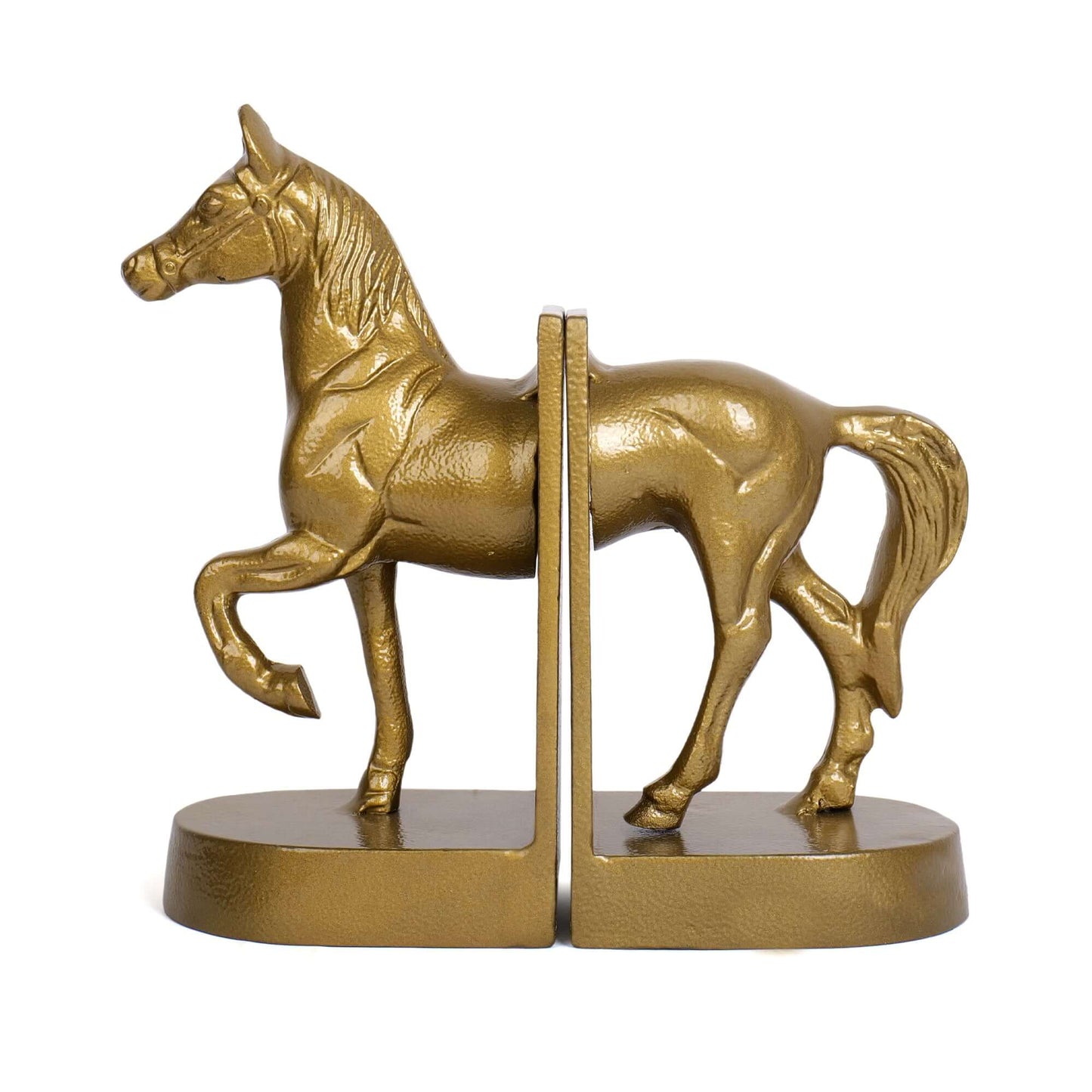 Stallion Golden Bookends