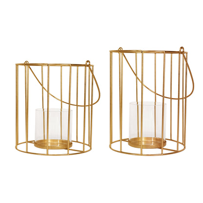 Metal floor Lanterns - Set of 2