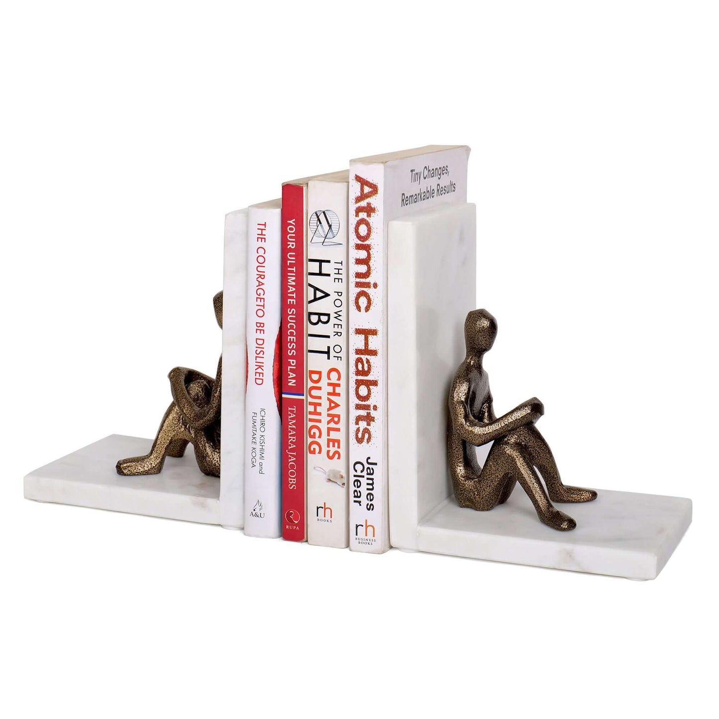 Unique Human bookend Showpiece | Decorative Book Holder Stand For Office & Home -MB S2