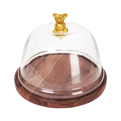 Functional Serving Platter & Cake Container with Dome - 8 inch