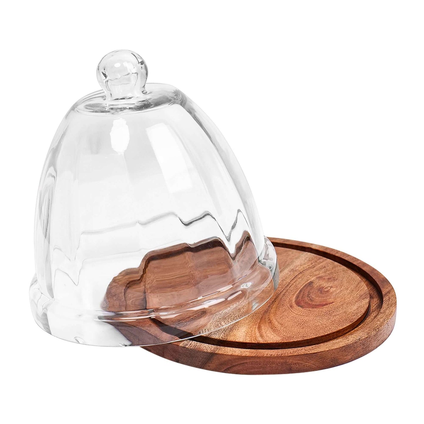 Rustic cake plate with Tapered Dome - 7.5 inch