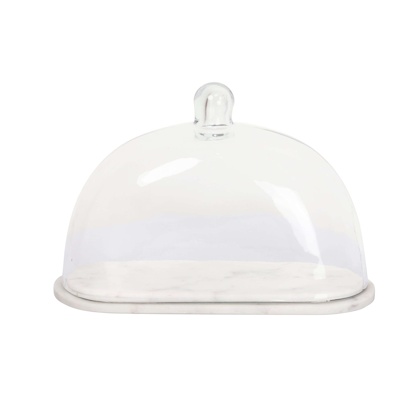 Oval Cookies Dome with marble base - 10 inch