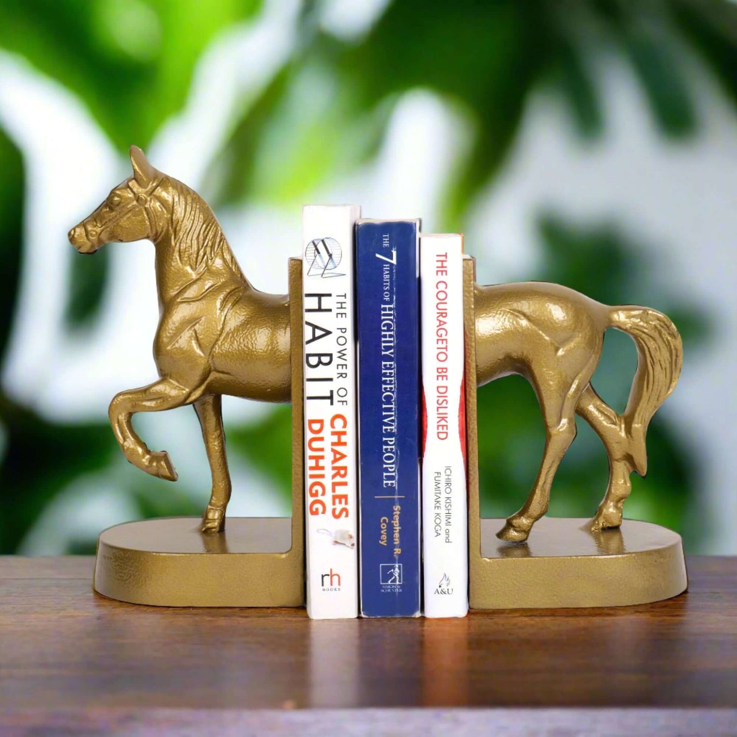 Stallion Golden Bookends