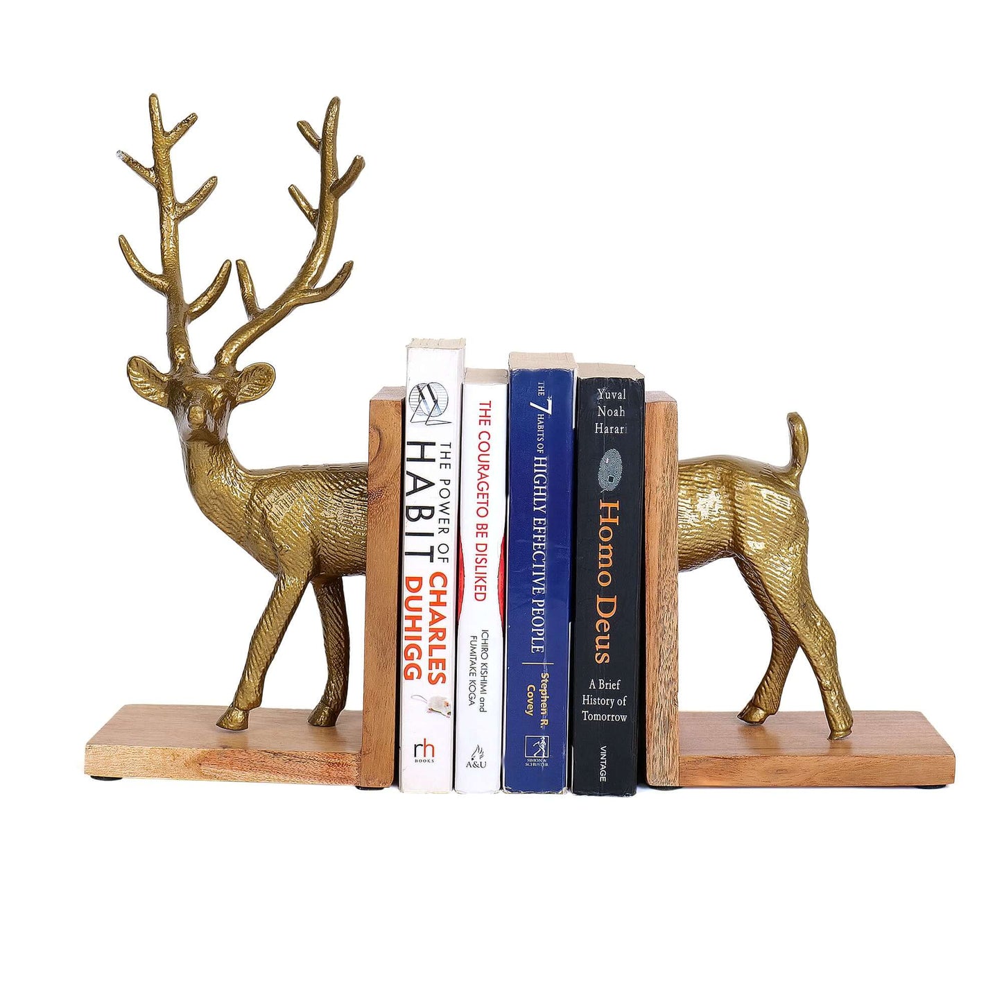 Reindeer Golden Bookends