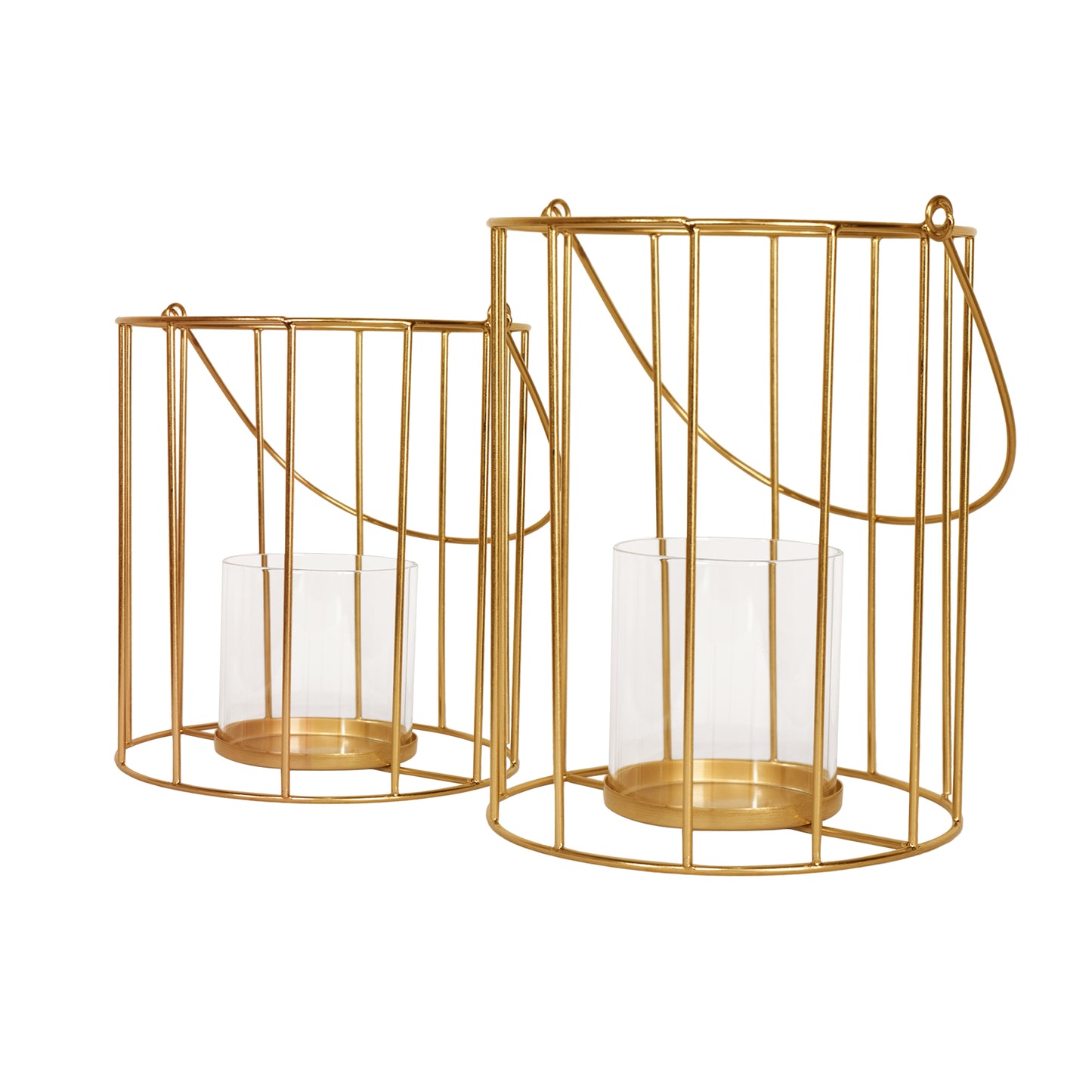 Metal floor Lanterns - Set of 2