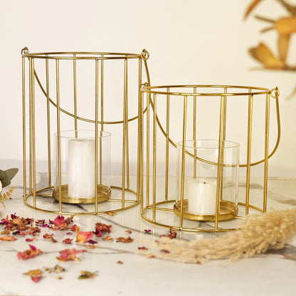 Metal floor Lanterns - Set of 2