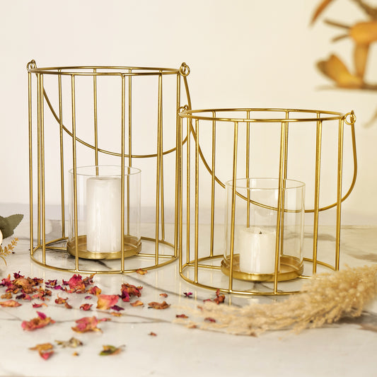 Metal floor Lanterns - Set of 2