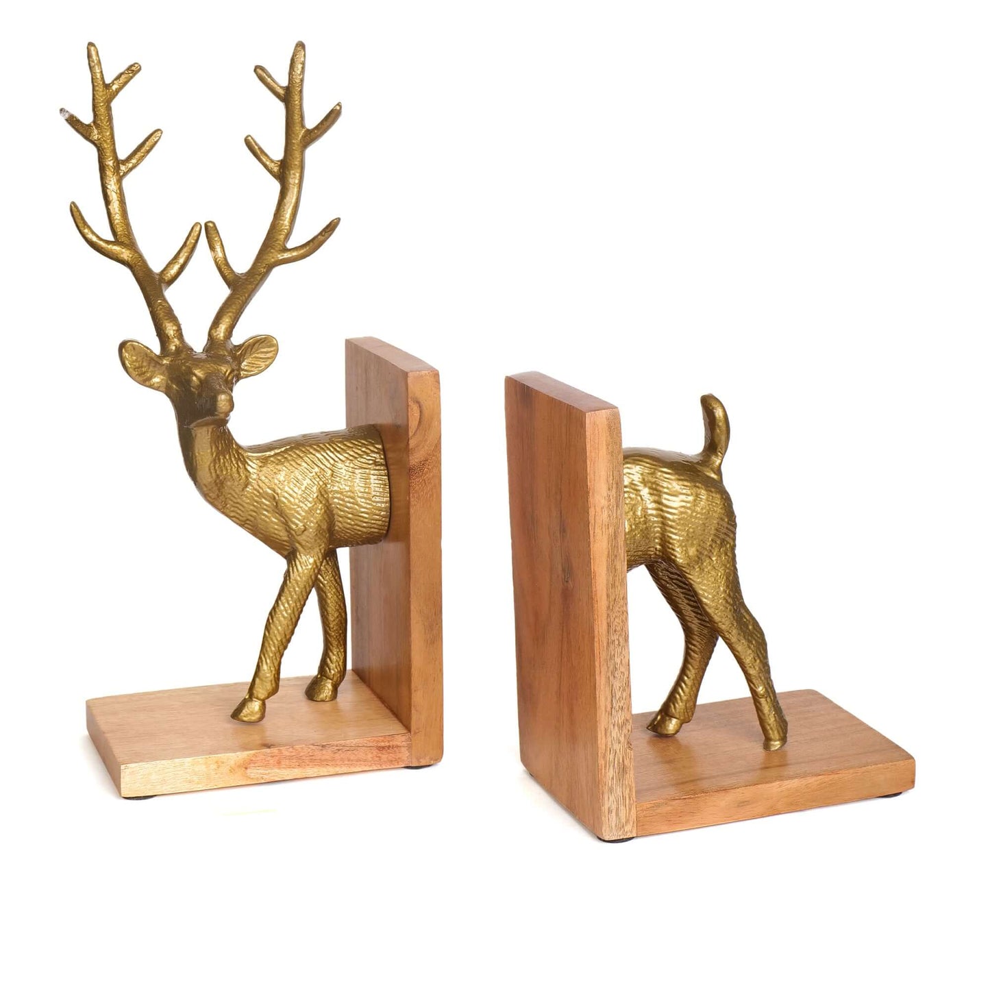 Reindeer Golden Bookends