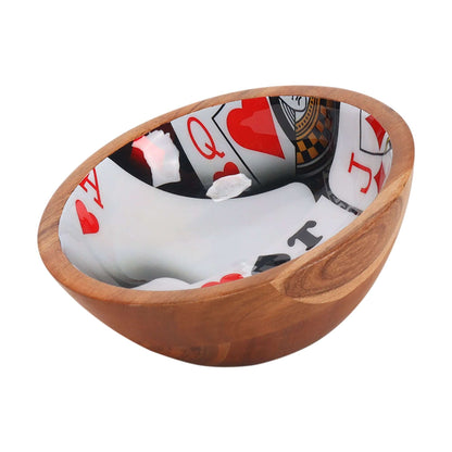 Boot Bowl, Poker bowl, Wooden Bowl with enamel - HRT