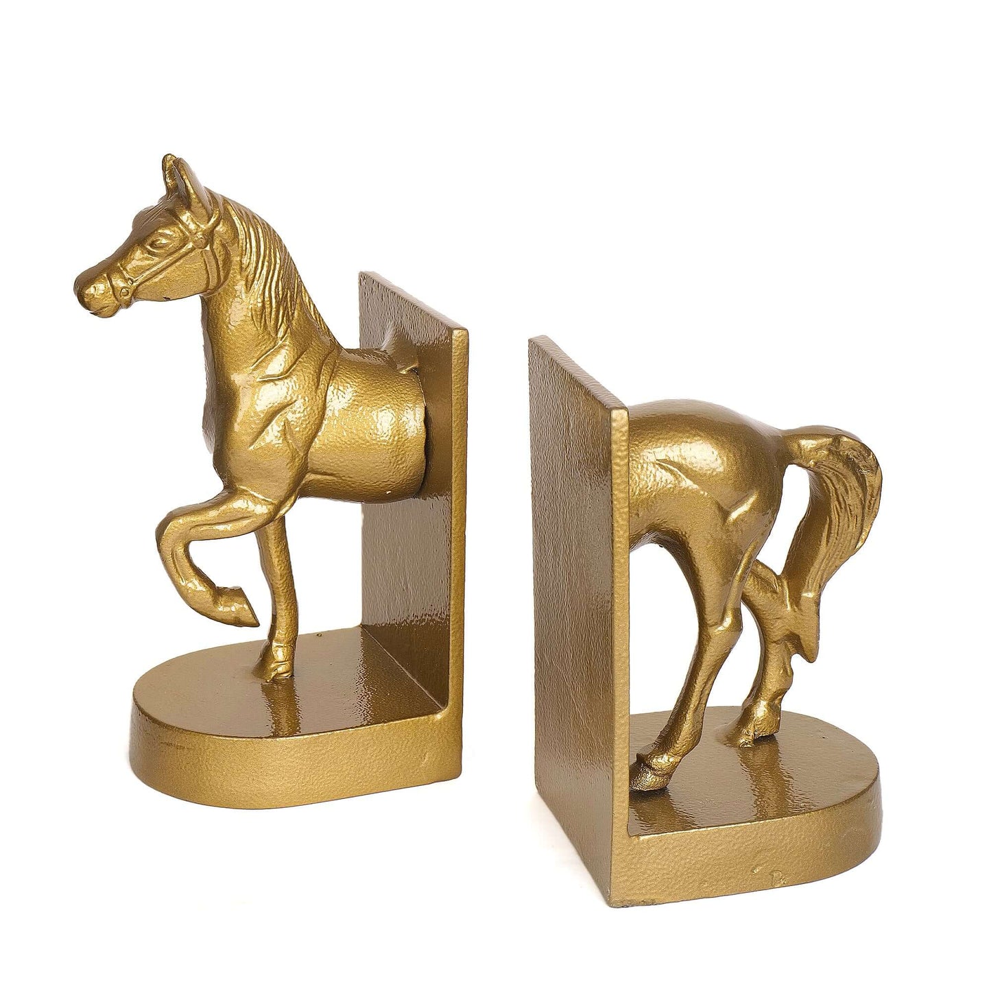 Stallion Golden Bookends