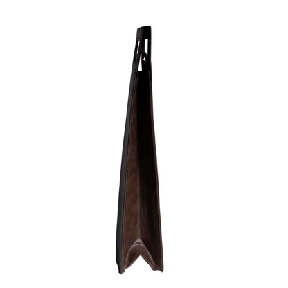 Vegan Leather Wine Bottle Holder, Wine Bag - Brown