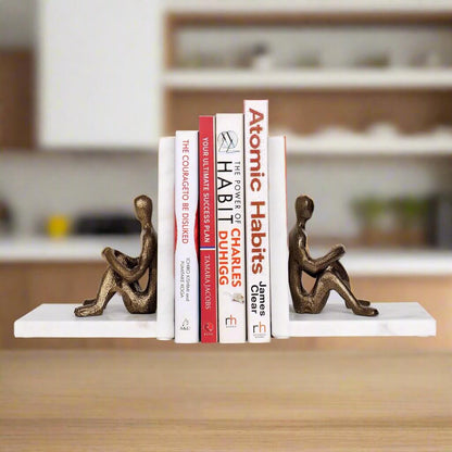 Unique Human bookend Showpiece | Decorative Book Holder Stand For Office & Home -MB S2