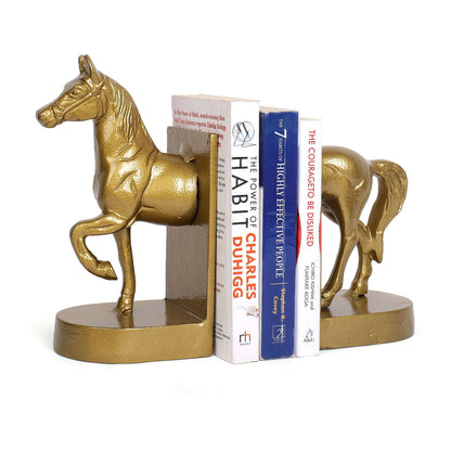 Stallion Golden Bookends