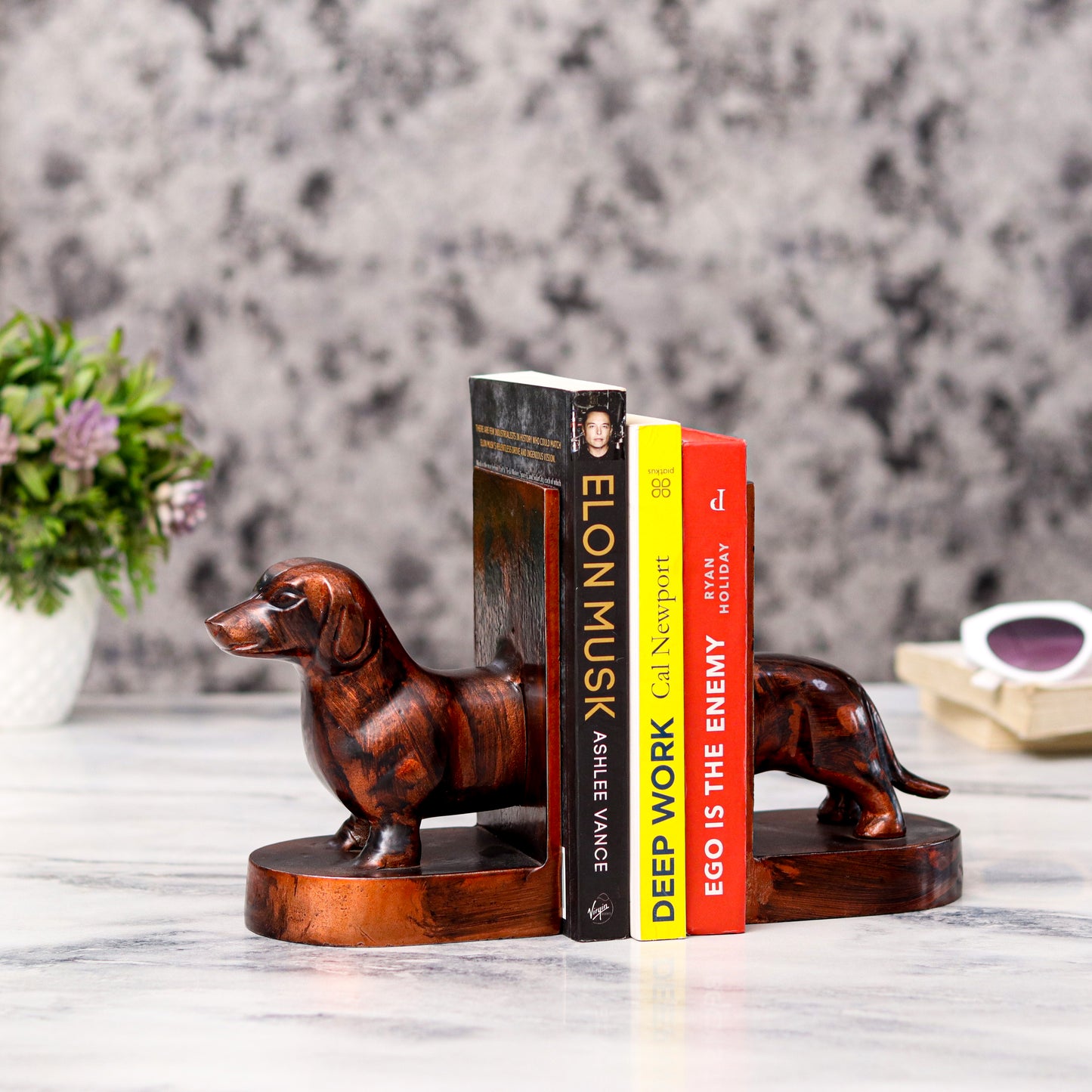 Dachshund Dog Bookends