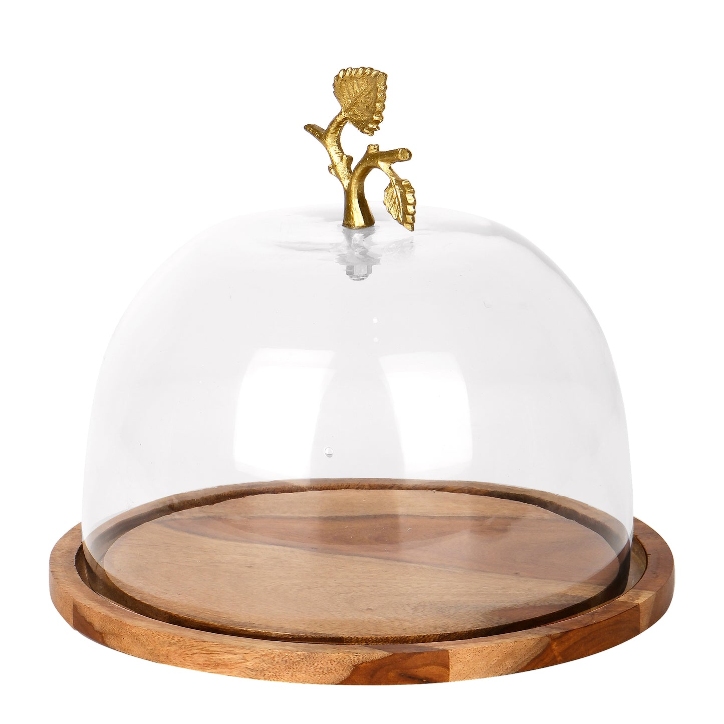 Rustic Cake Dome with Metal Knob