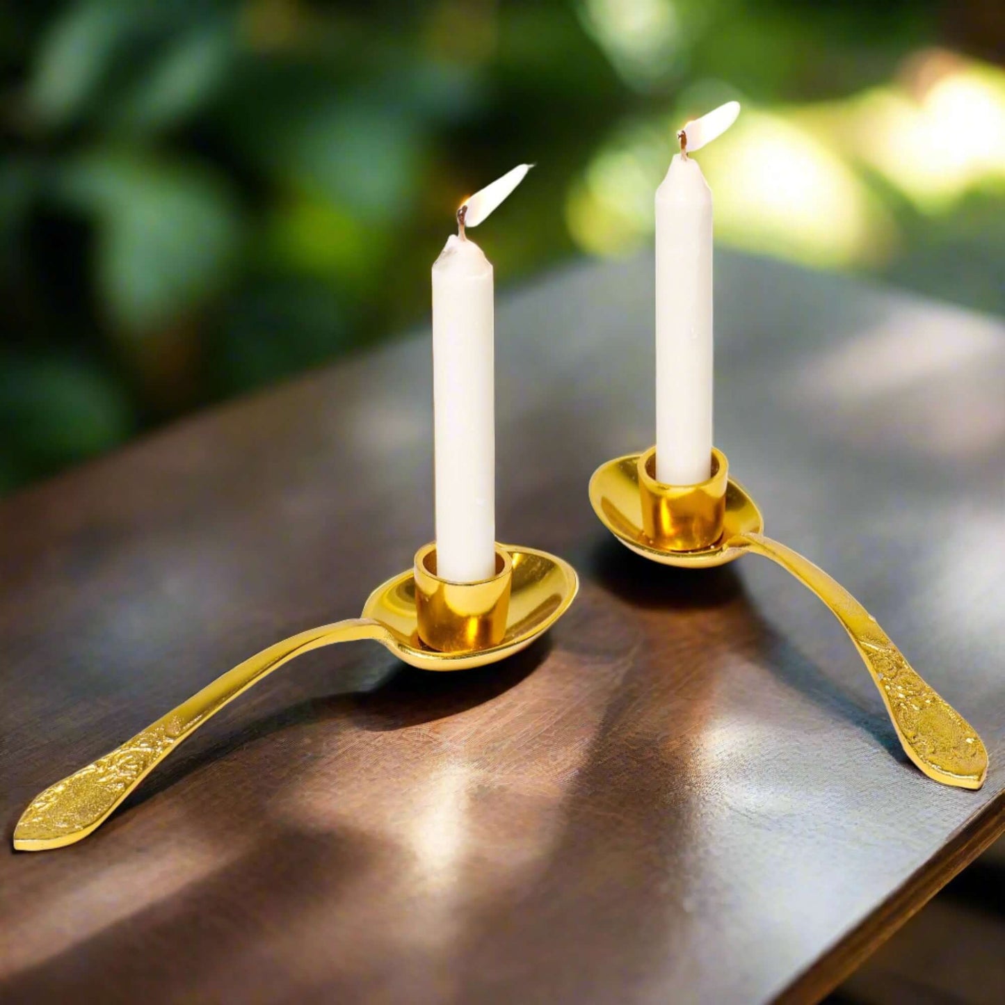 Spoon Design Candle Holder S/2