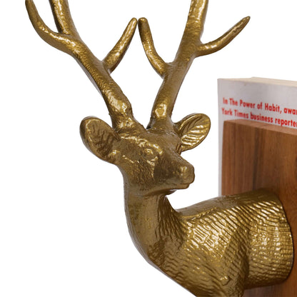 Reindeer Golden Bookends