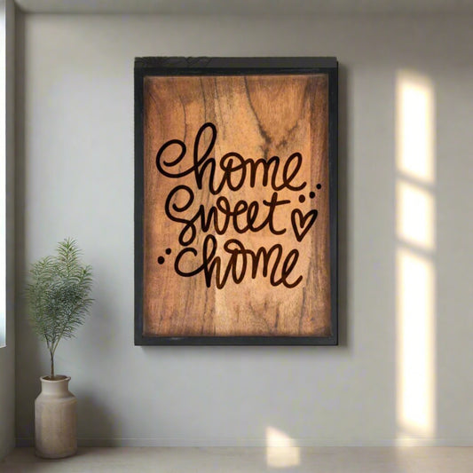 Wood Sign wall decor quotes - Home Sweet Home