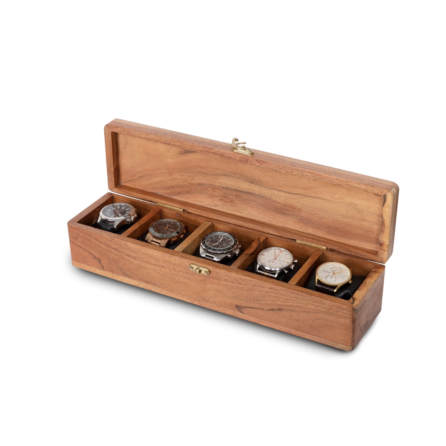 Premium Wooden Watch Case - 5 slot