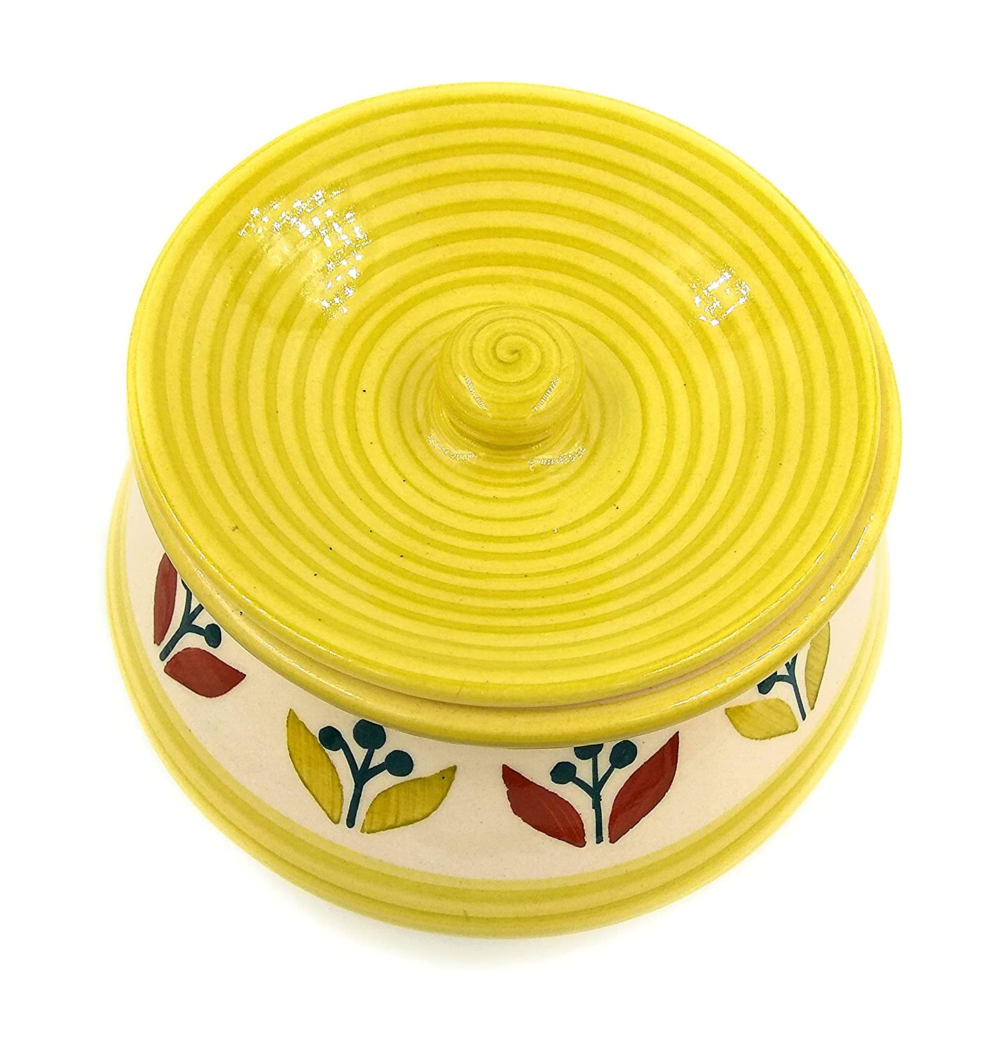 Ceramic Handi with lid, Curd Setter Pot - 250ml MLT