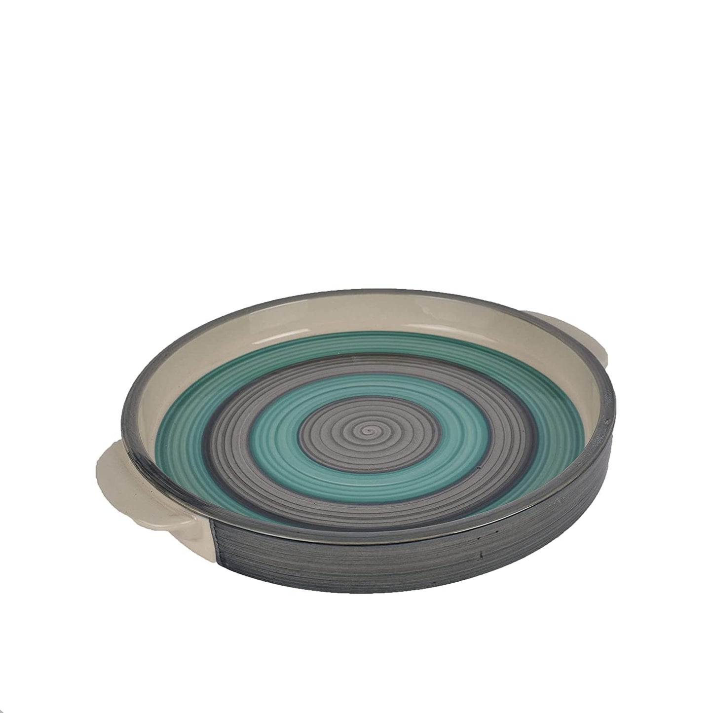 Ceramic Round Plate 8 Inches , Microwave Safe Round Plate - GRG