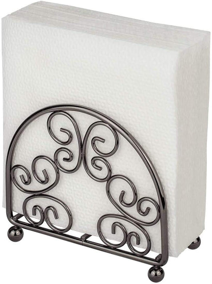 Decorative Tissue Holder Napkin Holder Stand - Black BTF