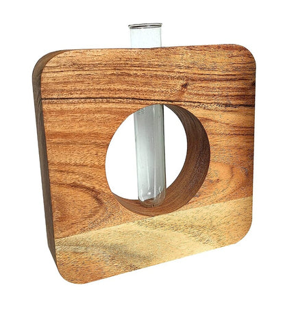 Wooden square test tube planter - SQ