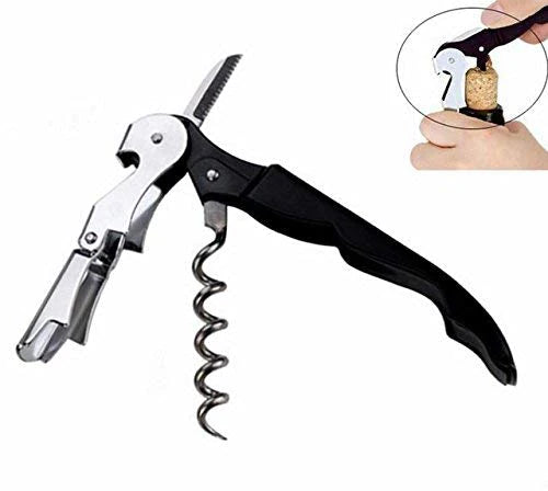 Stainless Steel Cork Screw Style Bottle Opener