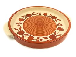 Ceramic Round Plate 8 Inches , Microwave Safe Round Plate - BR