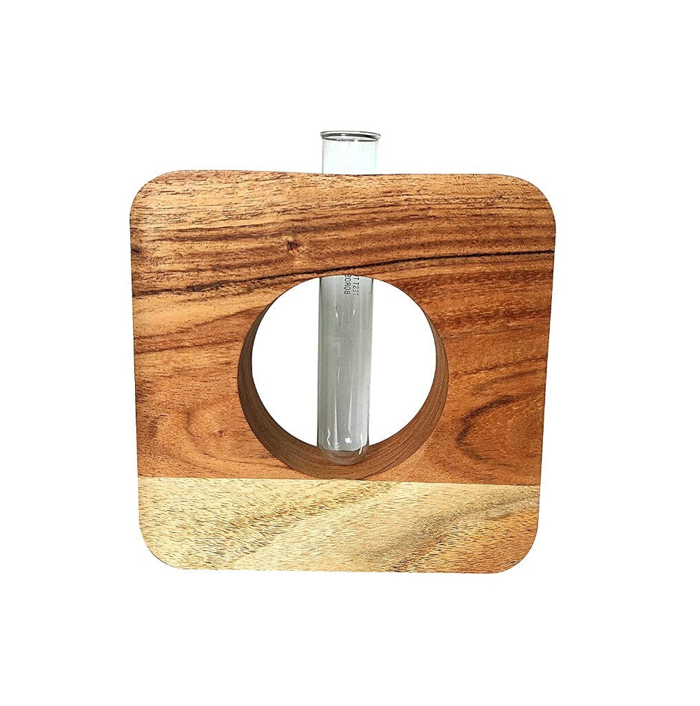 Wooden square test tube planter - SQ