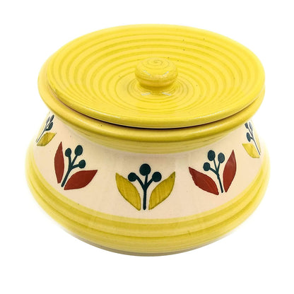 Ceramic Handi with lid, Curd Setter Pot - 250ml MLT