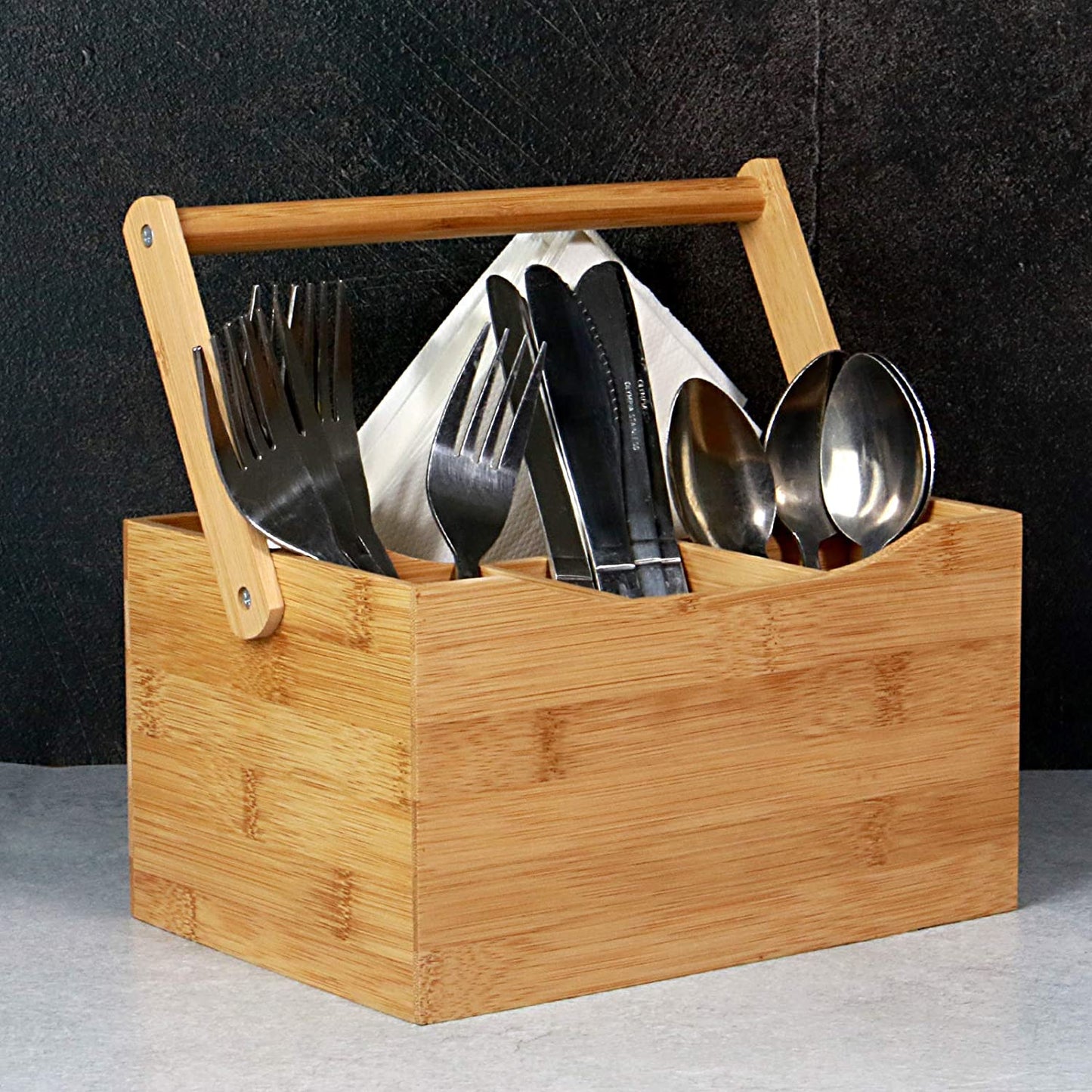 Multipurpose Wooden Cutlery holder