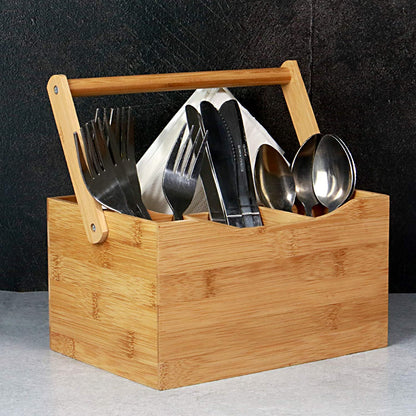 Multipurpose Wooden Cutlery holder