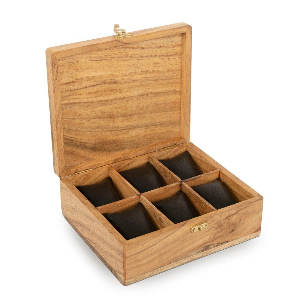 Premium Wooden Watchbox - 6 slot