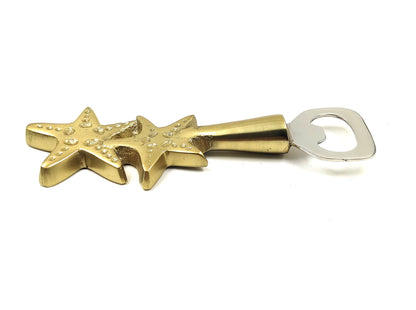 Aluminum Starfish Bottler Opener - Golden