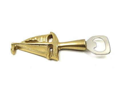 Aluminum Boat Bottle Opener - Golden