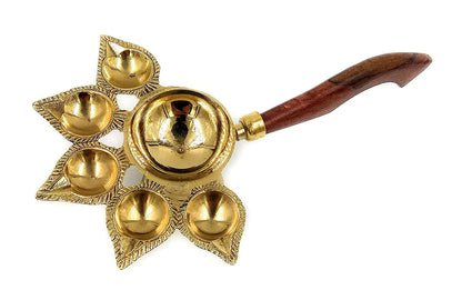 Brass Pancharti Puja Deepak