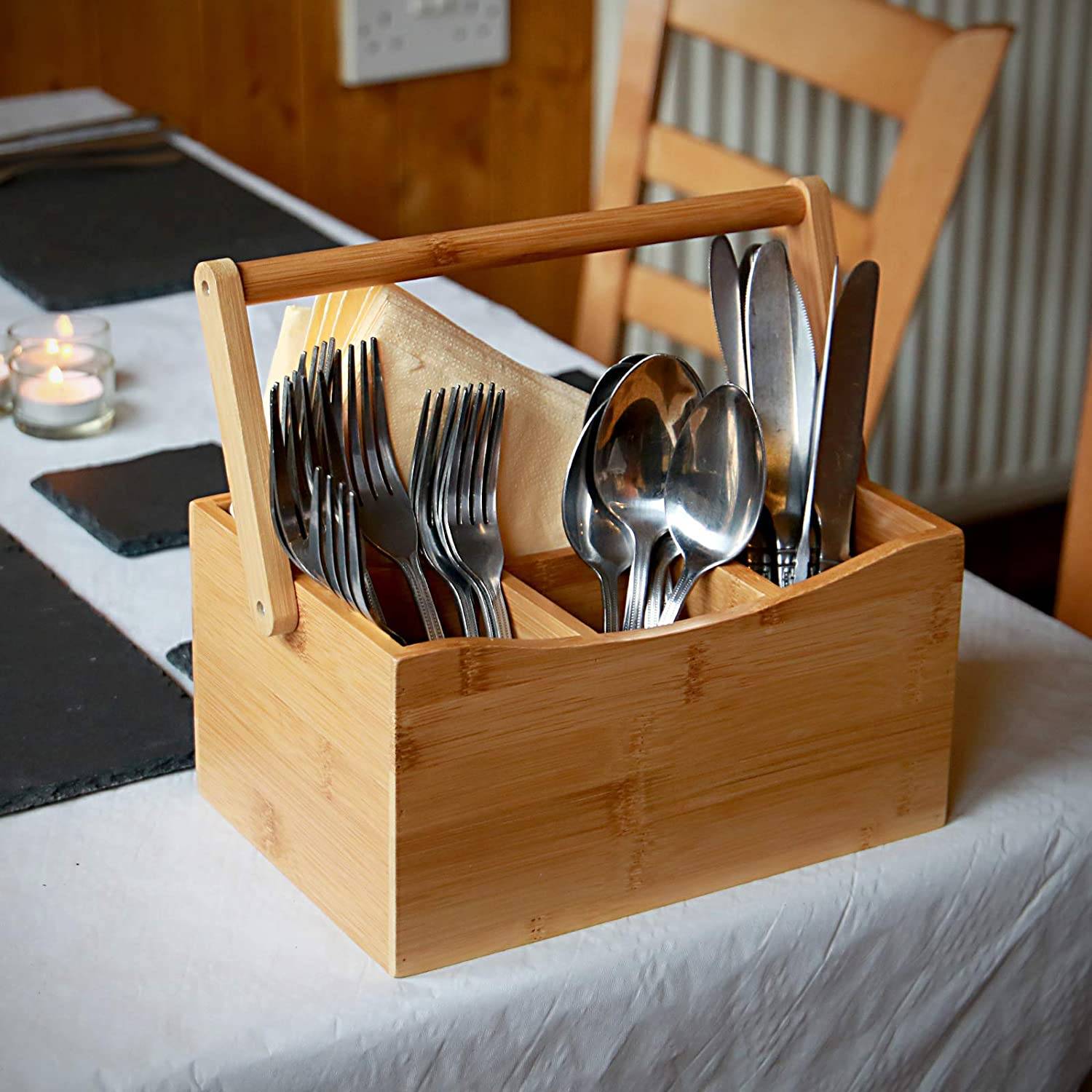 Cutlery store holder