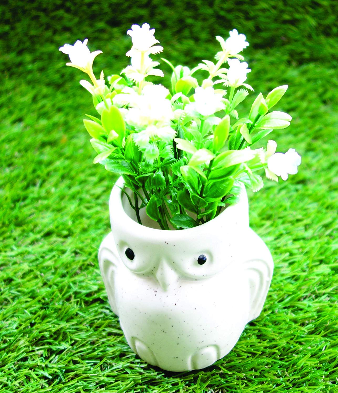 Mini Planters Set of 2 , Succulent Pot - OWL S/2