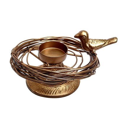 Bird Nest Tealight Candle Holder for Home - Nest