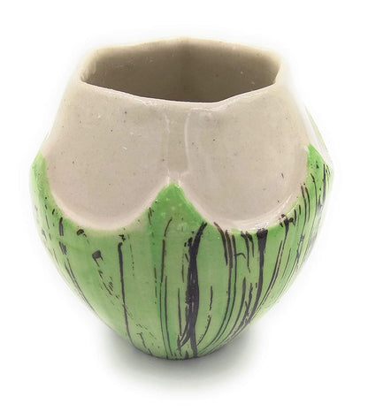 Ceramic Tumbler/Glass , Coconut Glass , Tropical Bar Cocktail Mug - Coconut