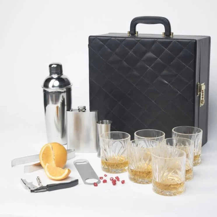 Black Quilted Bar Box Kit - 6 G