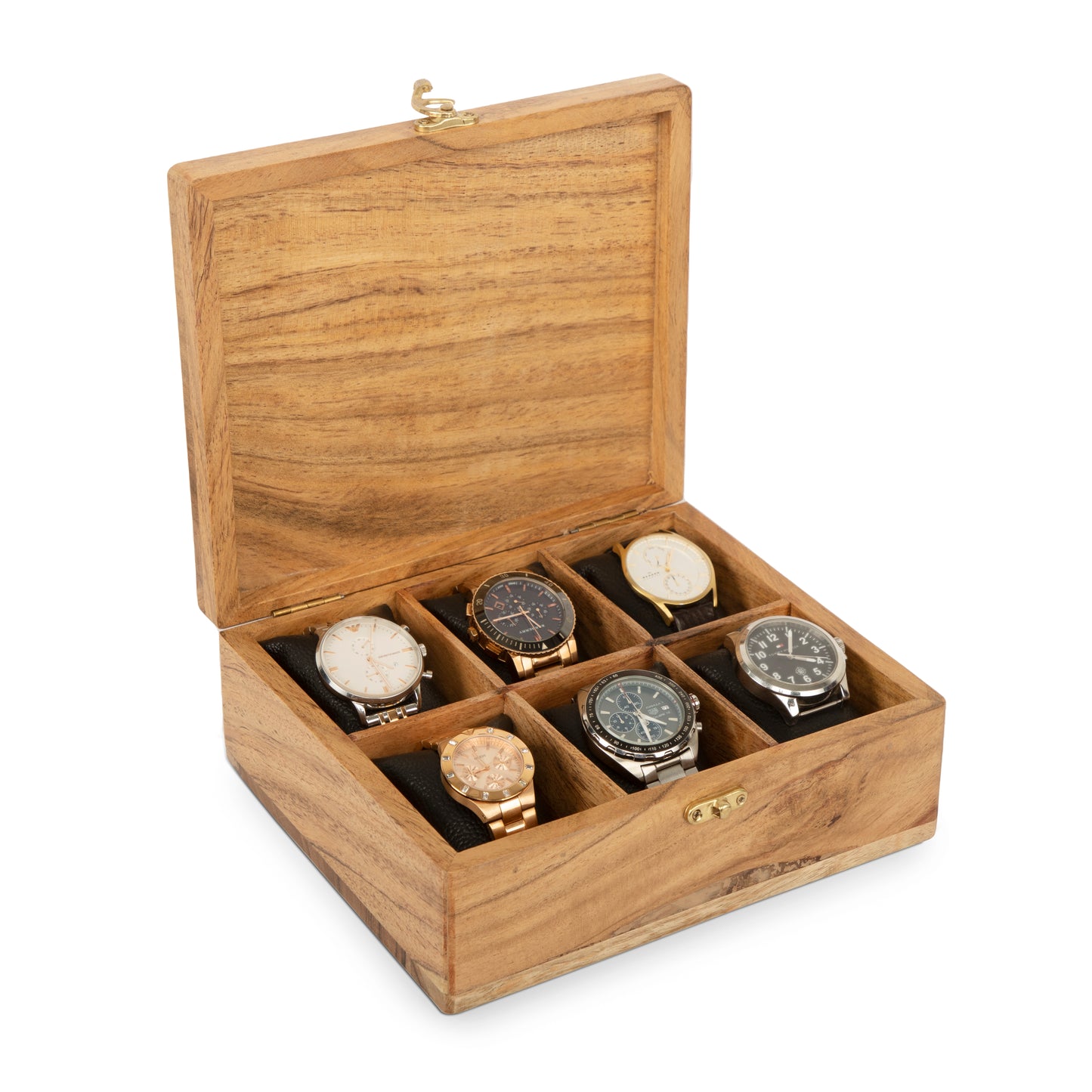 Premium Wooden Watchbox - 6 slot